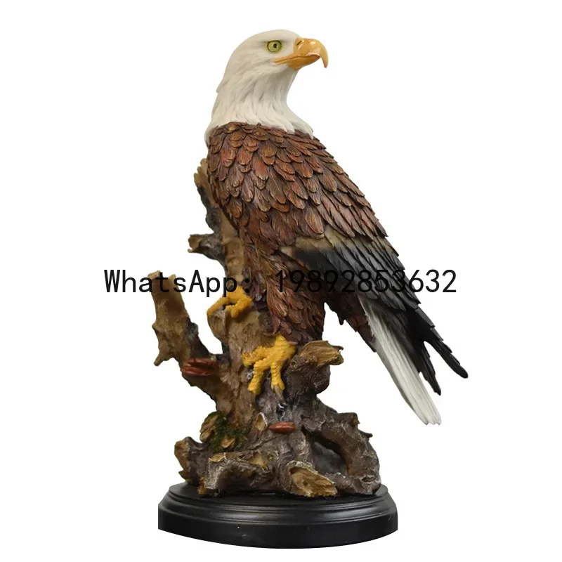 

A1 Resin Handicrafts Simulation Animal Sculpture Eagle Falcon Simulated Bird Decorative Figurines Home Decoration Accessories