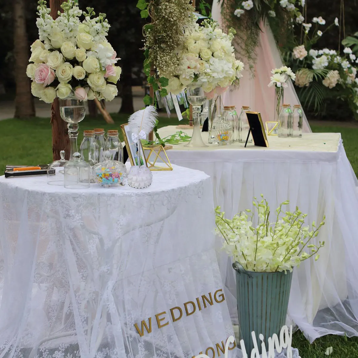 

Elegant Wedding Guest Signing Pen With Holder And Base Bridal Engagement Ceremony Accessories