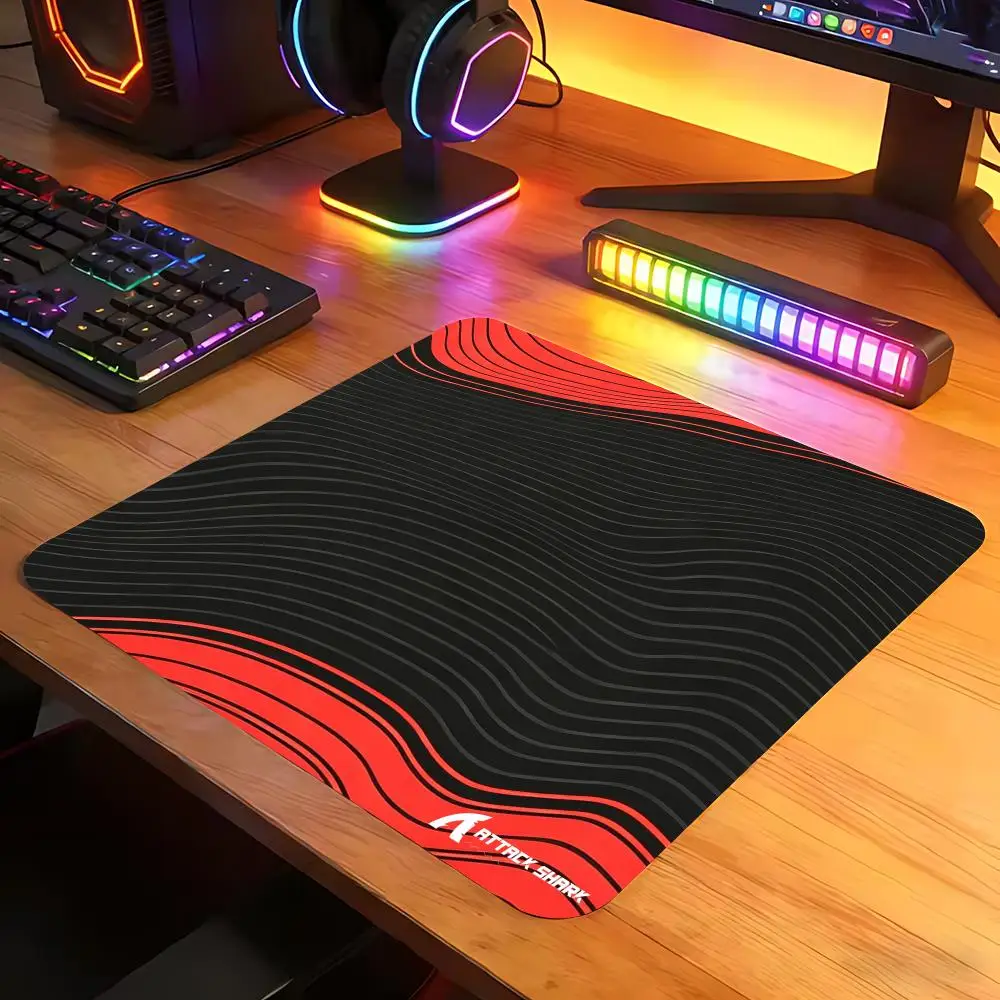 ATTACK SHARK CM02 Mouse Pad Non-Slip Gaming Desktop Leather Easy To Clean Mat For PC Laptop Desktop