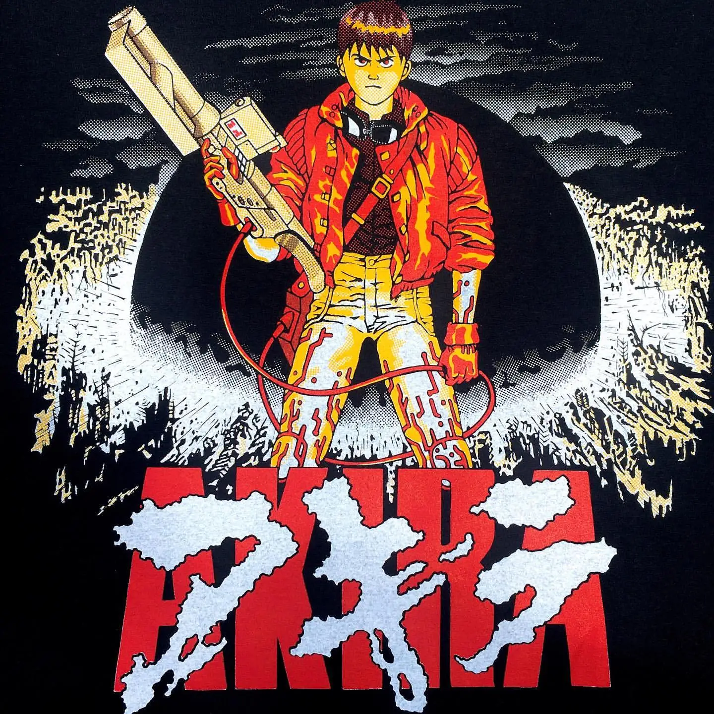 2024 Popular New Style AKIRA IwataMitsuo Anime Short Sleeves Akira Tetsuo Short Sleeve T-shirts Men and Women The Same