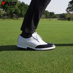 PGM Golf Shoes for Men Waterproof Non-slip Golfer Shoes Knob Quick Lacing Golf Sneakers Comfortable Walking Golfing Footwear