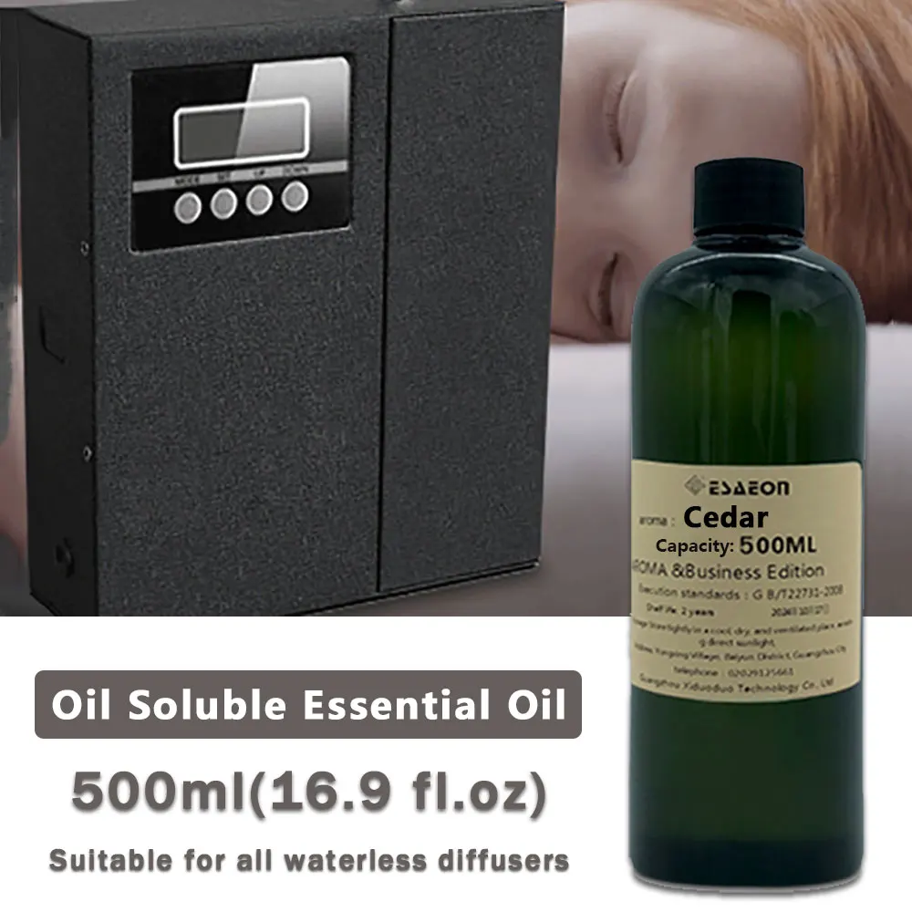 ESAEON 500ml (16.9 fl.oz) Aceite Esencial de Cedro para Hotel Marriott, Para Todos los Difusores sin Agua, Agregue Esencia al Difusor de Fragancia