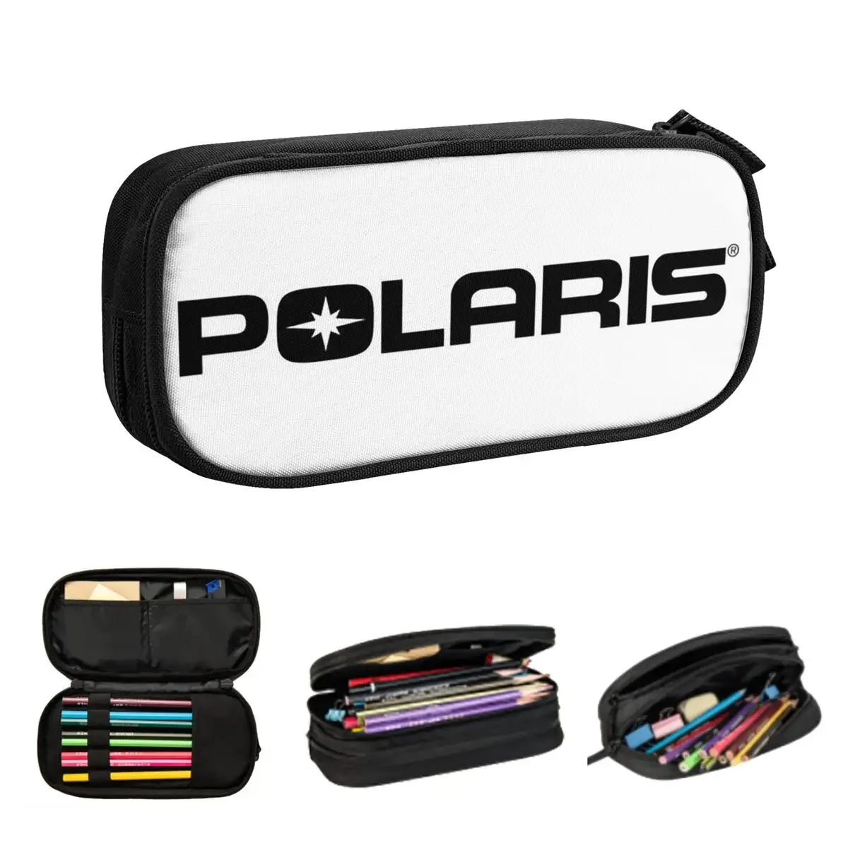 

Пеналы с логотипом Polaris для студентов, подарки, коробка для ручек, сумка для карандашей, большая вместительная сумка для карандашей, держатель для ручек