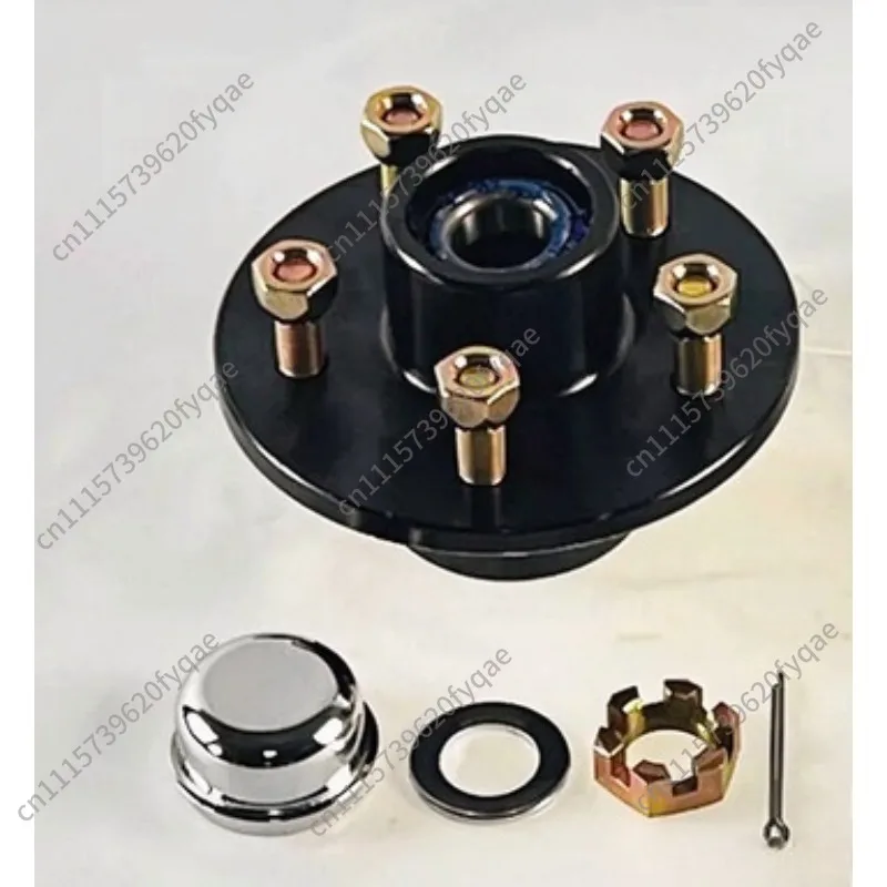 Trailer Axle Hub 5-Hole 114.3mm, Straight Axle RV Modification Parts, 2200lb /3500lb
