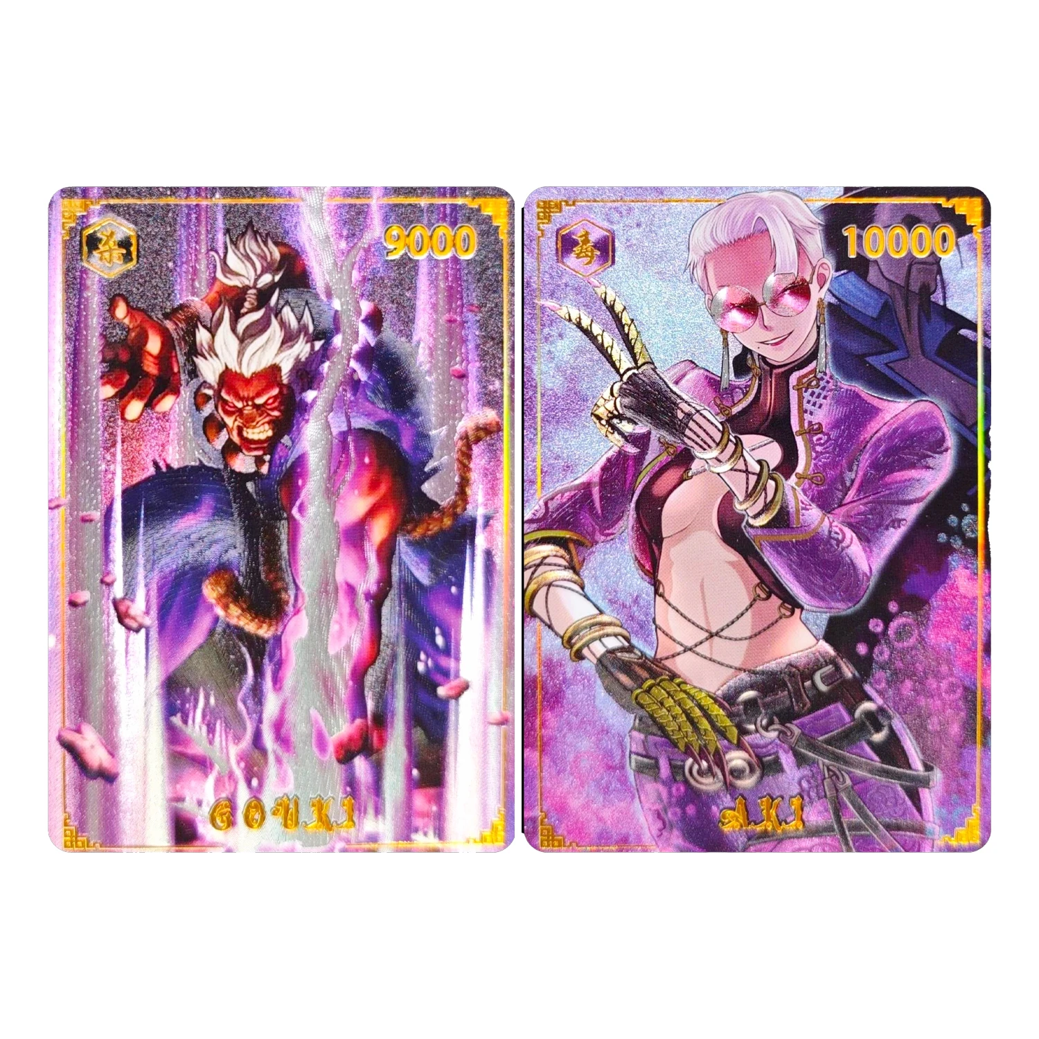 2Pcs/set 63X88Mm Diy Self Made Sutorito Faita Elena Collection Card Coarse Flash Anime Cards Gift Toys
