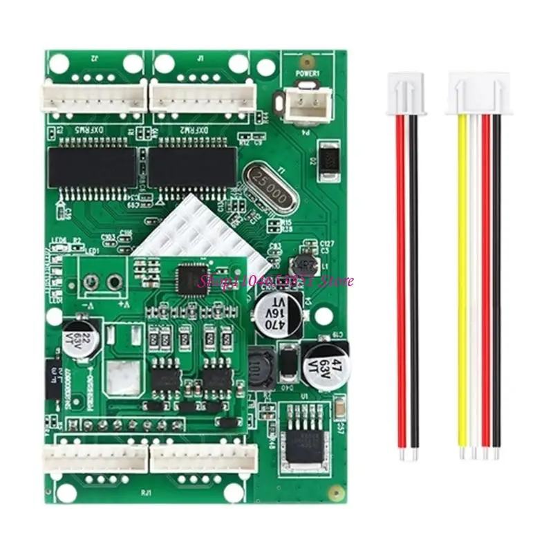 Plugs And Play 4 Port Gigabit Networking switches Module With Wide Voltages Input Ranges 
