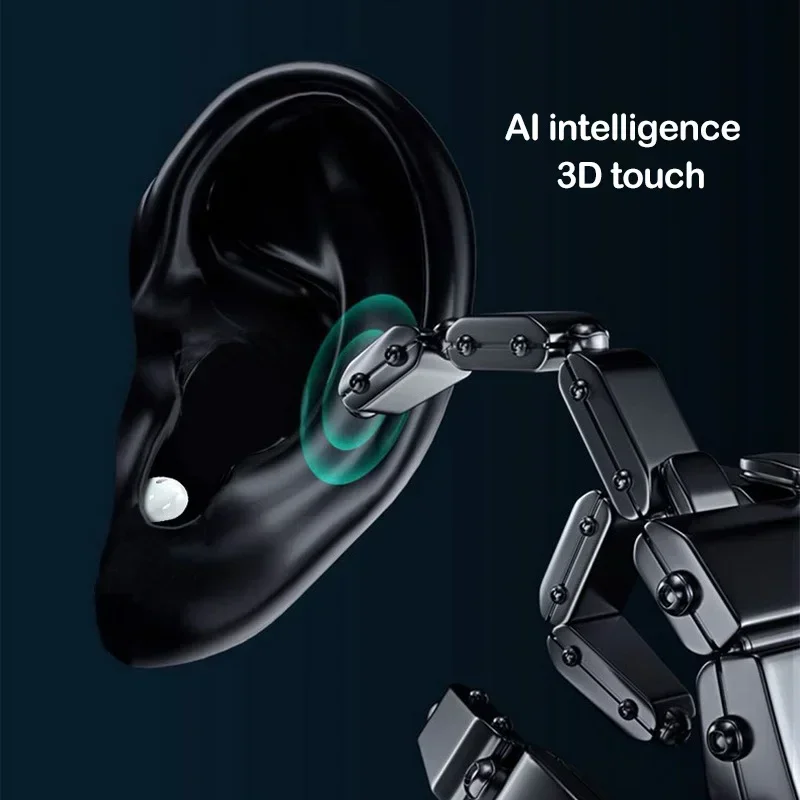 New Invisible Earphones Mini Headphone Bluetooth TWS Wireless Gaming Semi-In-Ear Earbuds Noise Cancel Sports Headset Ultra Small