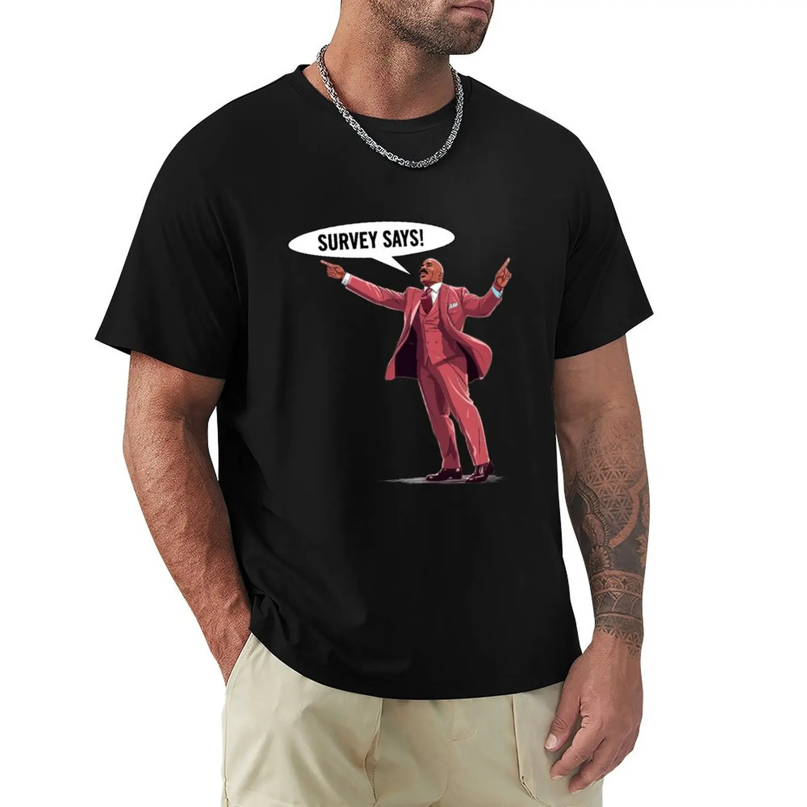 Survey Says! T-Shirt man t shirts for men casual T-Shirt