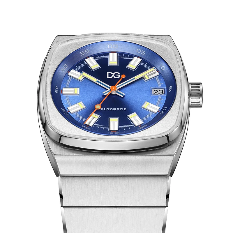 2026 هدايا السنة الجديدة دانيال جورمان ساعة أوتوماتيكية حاوية من الفولاذ المقاوم للصدأ 5ATM مقاوم للماء مضيئة التقويم الأعمال ساعة اليد