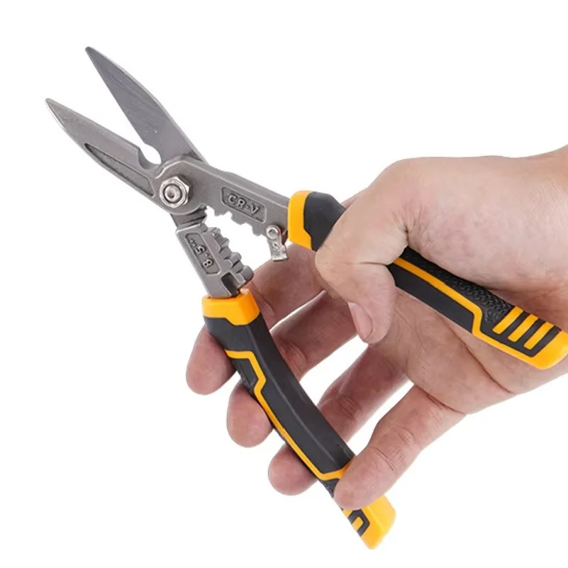 Aviation Scissor Tin Snips Metal Sheet Cutting Snip Cutter Multi-directional Scissors Industrial Professional Hand Tool