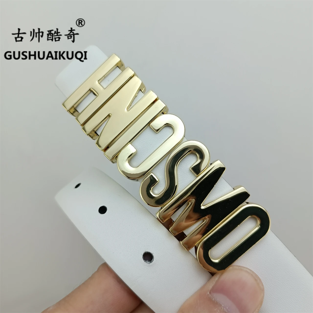 Classic DIY Trend Gushuai Fashion Belt Ladies Belt Men Couple Belt Double Sided Use 2.5cm Thin Belt Free Shipping Wholesale