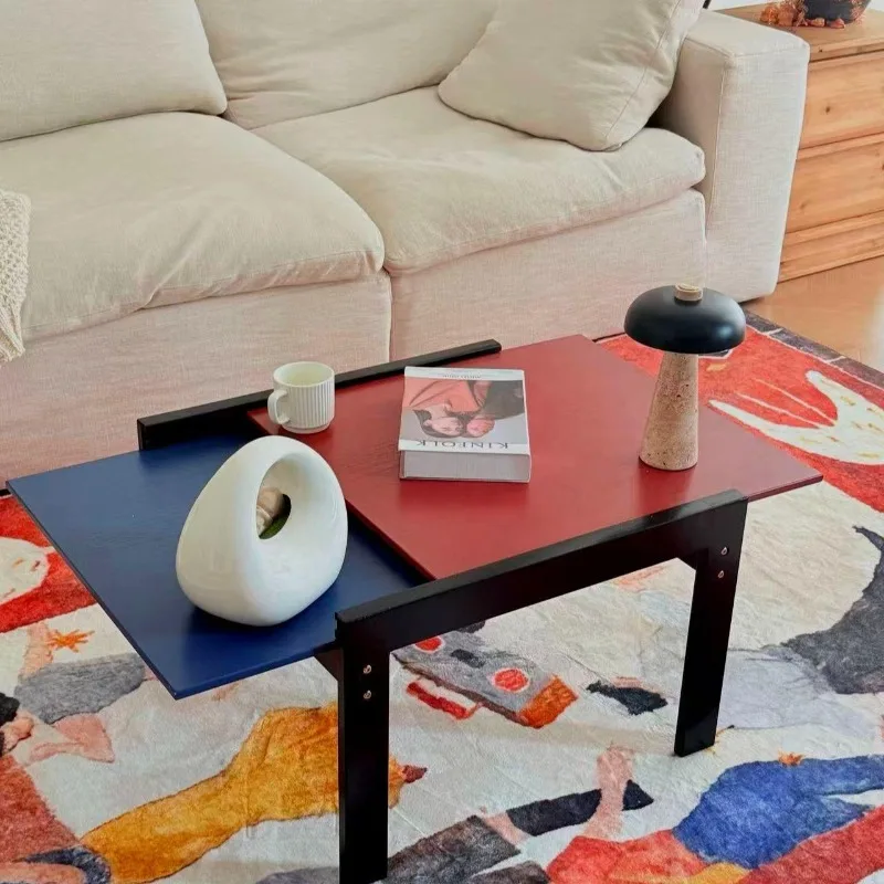 Coffee table desktop pull-out expansion living room side few multi-purpose corner few sofas