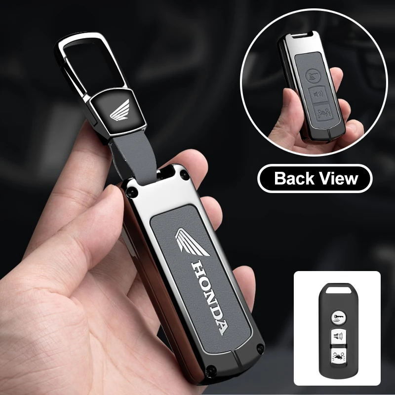 Чехол для автомобильного ключа из цинкового сплава для Honda PCX Forza 300 Airblade 125 C125 Super Cub Scooter Vario 150 PCX SH 125, аксессуары