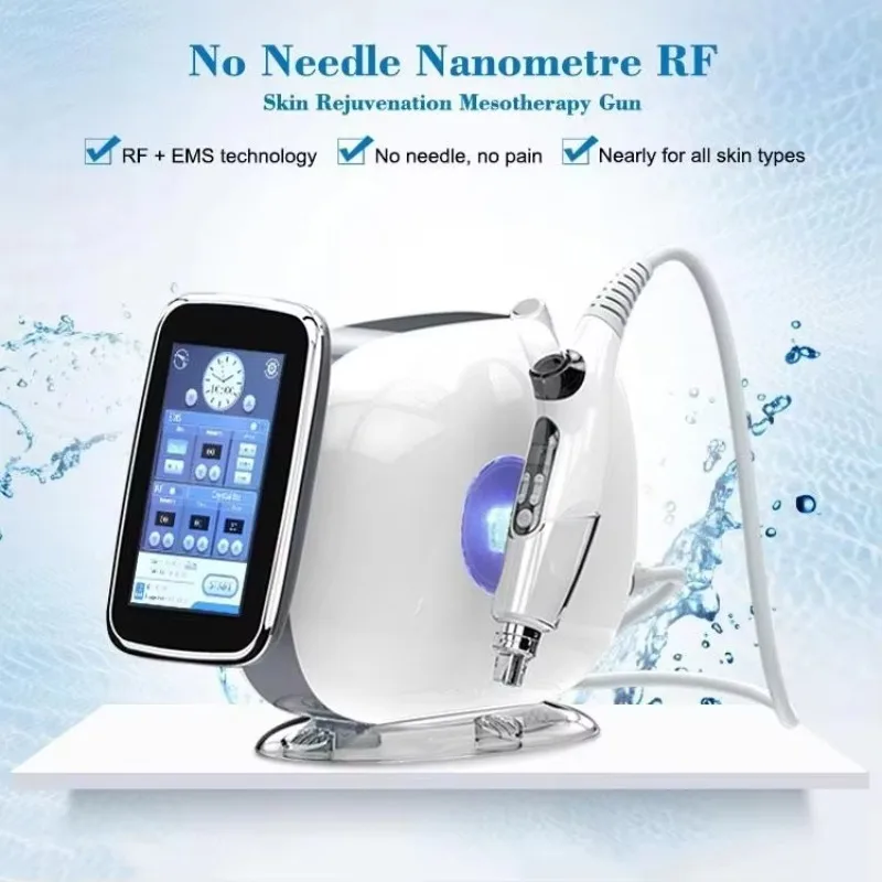 EMS RF No Needle Mesotherapy Machine Nano Microcrystalline Facial Skin Care Electroporation Beauty Device for Salon Home Use view 5