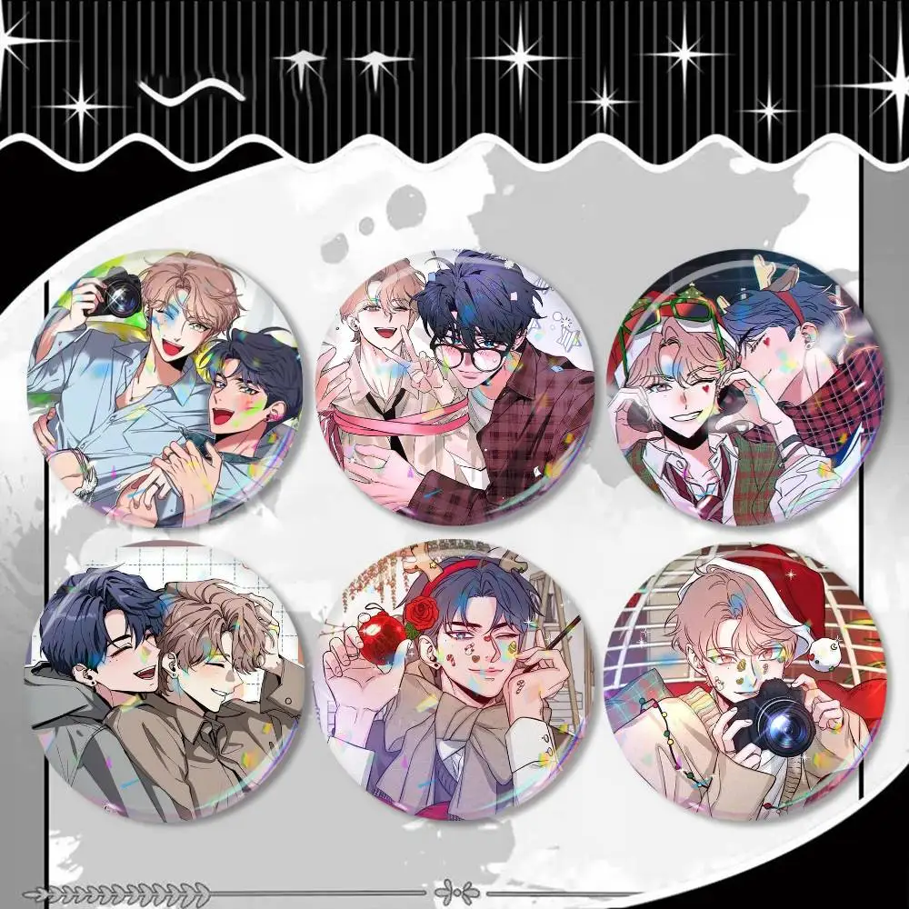 

Sketch bl Anime Cartoon Badge 25 32 44 58 75 mm Round Fans Collect Friends Gifts Brooch Souvenir