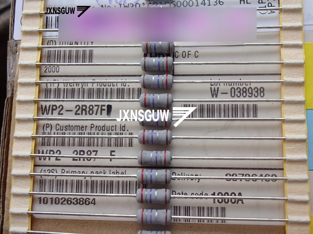 

10PCS NEW Original British Welwyn 1% 2W2.87R Small Size High Power Resistors 2W 2.87R Wirewound Resistors 2.87R 2W 2R87 2.87ohm