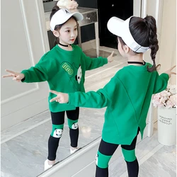 Girls Spring and Autumn Suits 2024 New Style Fashion Sets Baby Girl Clothes Children's Clothing 11 10 9 8 7 6 5 3 2 12 Years Old