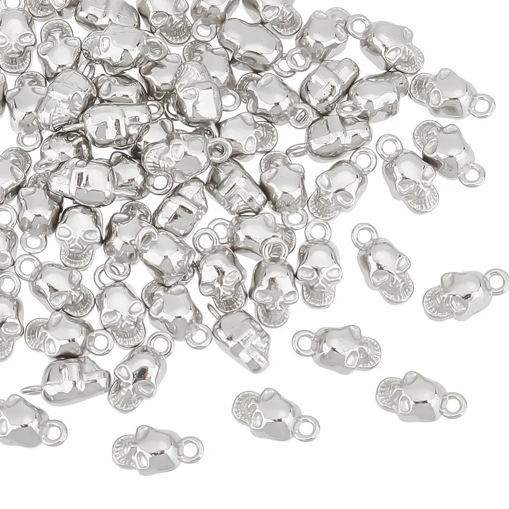 60Pcs Alloy Charms Platinum Retro Pendants 13mm Metal Charms Necklace Pendants for Necklace Bracelet Jewelry Making