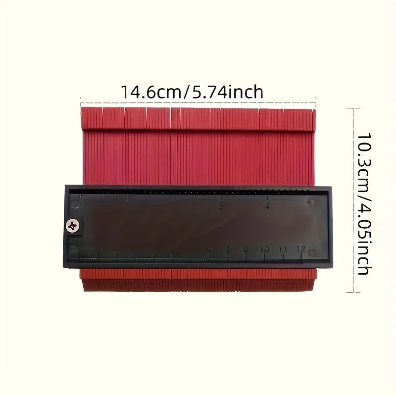 Contour Measuring Instrument, Multi functional Plastic Ruler for Woodworking,Corners,Tiles and Laminated Plates - Ideal DIY Tool