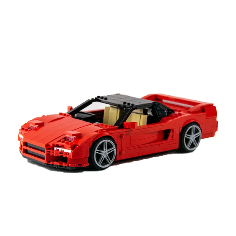 MOC-93304 Nsx 1990 Supercar Assemblage Splitsing Bouwsteenmodel • 1266 Onderdelen Bouwstenen Kids Verjaardag Custom Speelgoed Cadeau