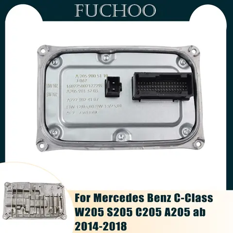 New LED Headlight Control Unit Driver Module Ballast OE# A2059005110 2059005110 For Merceds Benz C-Class W205 S205 C205 A205 ab