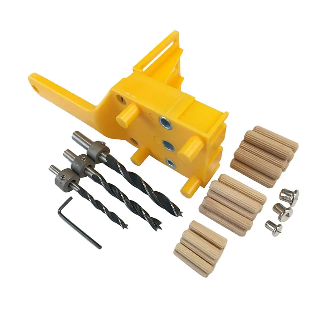 Woodworking Jig Dowelling Jig Drill Bit Drill Hole Locator High Precision for Cabinet and Shelf Assembly