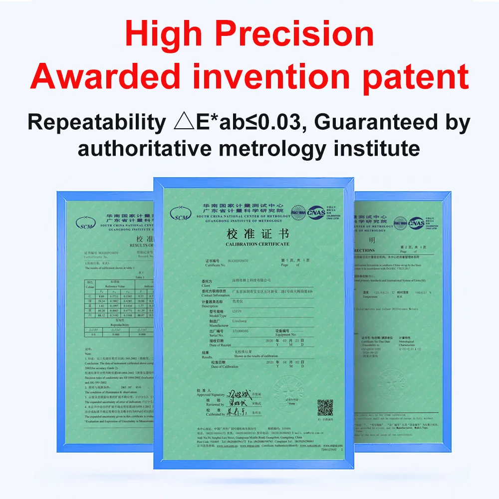 جهاز قياس الألوان، تطبيق رقمي محمول، مخططات ألوان Pantone Ncs Ral طلاء أكريليك LS170 LS171