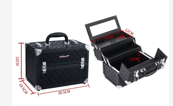 Artist's Portable Case for Eyelas Women cosmetic Case Eyebrow Tattooing Large Capacity Makeup Case Makeup Tools Suitcase Makeup