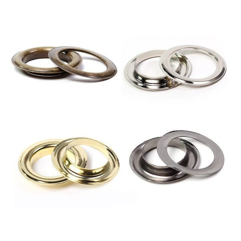 8-40mm High Quality Metal Eyelet With Washer Grommet Ring Air Hole Rivet For Leather Bag Shoes Belt Cap Clothes 4 Color Washer