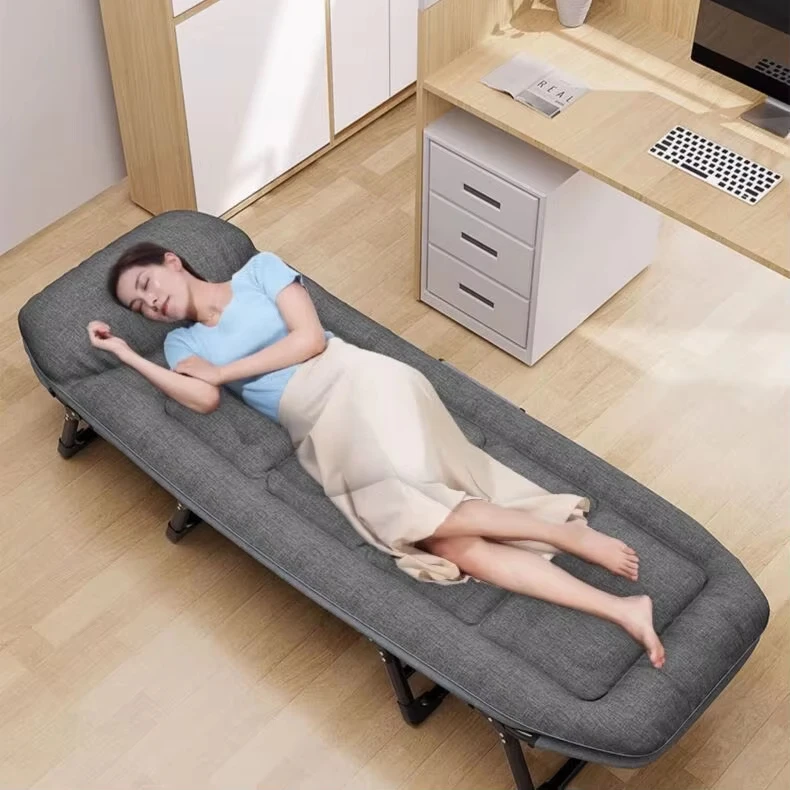 

Портативная складная кровать с матрасом и подушкой, компактная, для пляжа, рыбалки, кемпинга