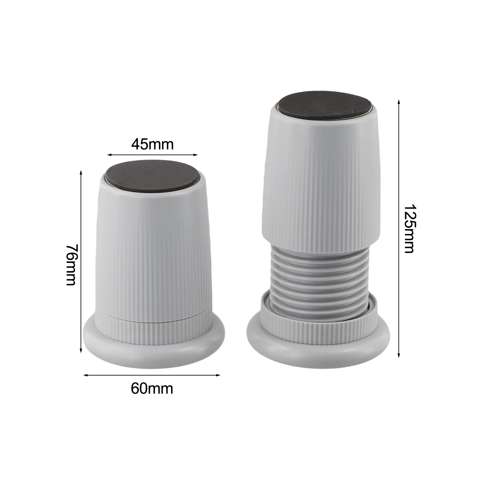 Sturdy Adjustable for Furniture Feet Mats for Enhanced Stability Under Beds Tables and Chairs for Easy to Use Set of 2