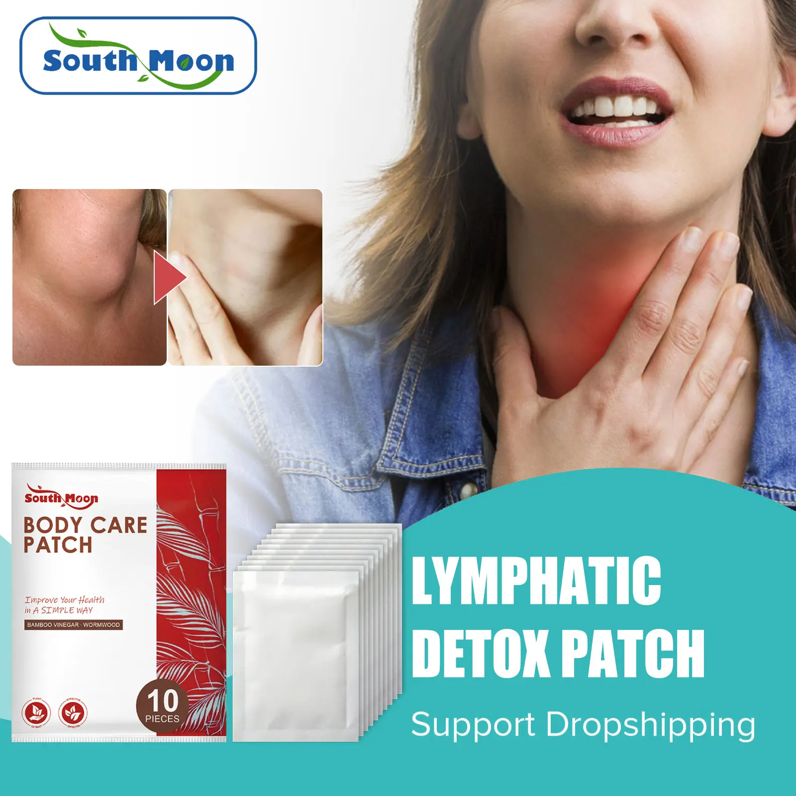 

Lymphatic Drainage Detox Patch Breast Neck Node Treatment Subcutaneous Mass Thyroiditis Removal Anti-Swelling Lymph Node Plaster