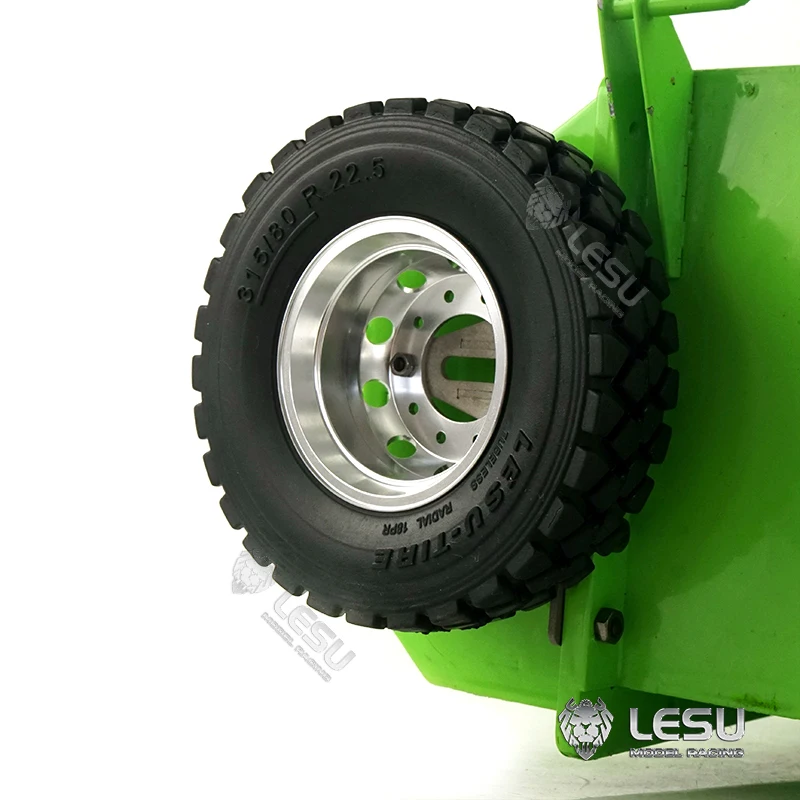 LESU1/14 Tamiya bucket equipment tire rack engineering vehicle DIY tractor dump truck modified model