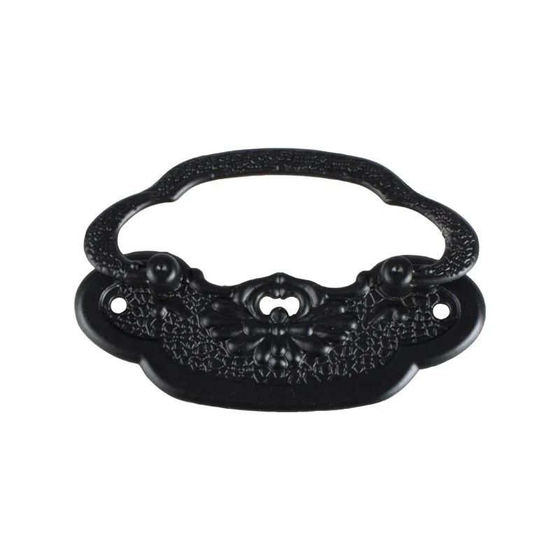 Jingmao-409 pattern black drawer home alloy cabinet door handle European antique wardrobe simple drawer