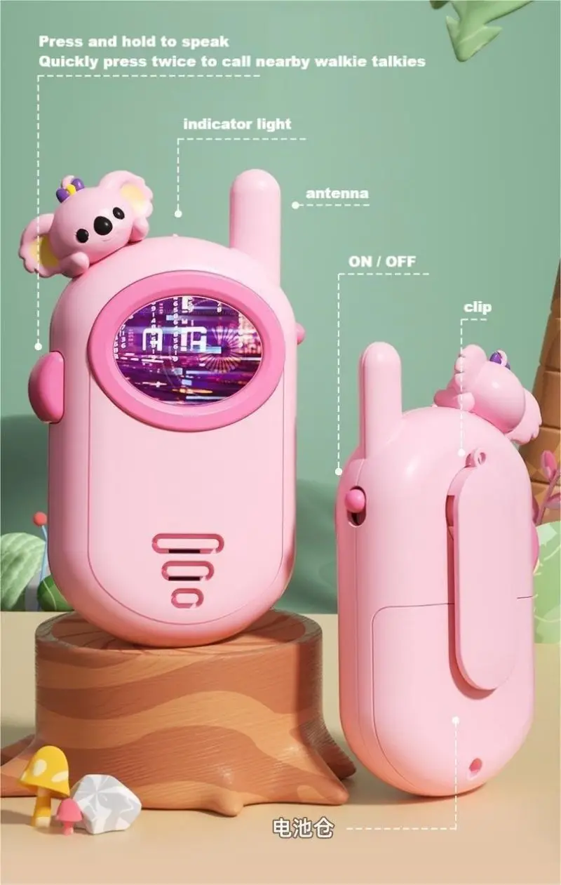 Walkie Talkie Interphone intercom Electronic Toys Kids Portable children Radio Phone Christmas Birthday Gift For Boys Girls 2PCS