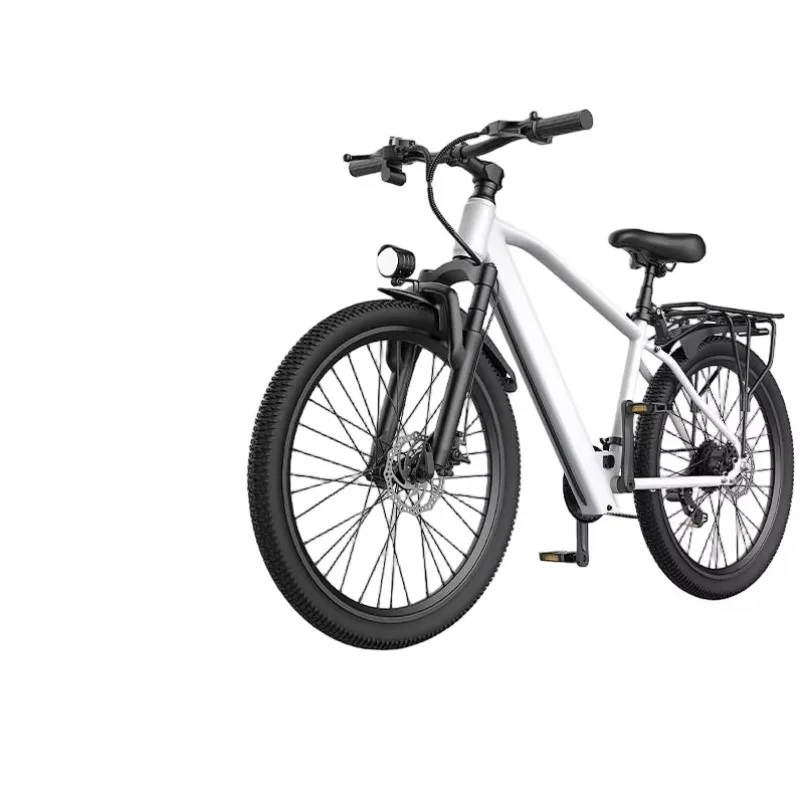 DXYYB300 adult sports electric bicycle, urban 400W brushless motor 21 speed, steel 26-inch snow tires, suspension system
