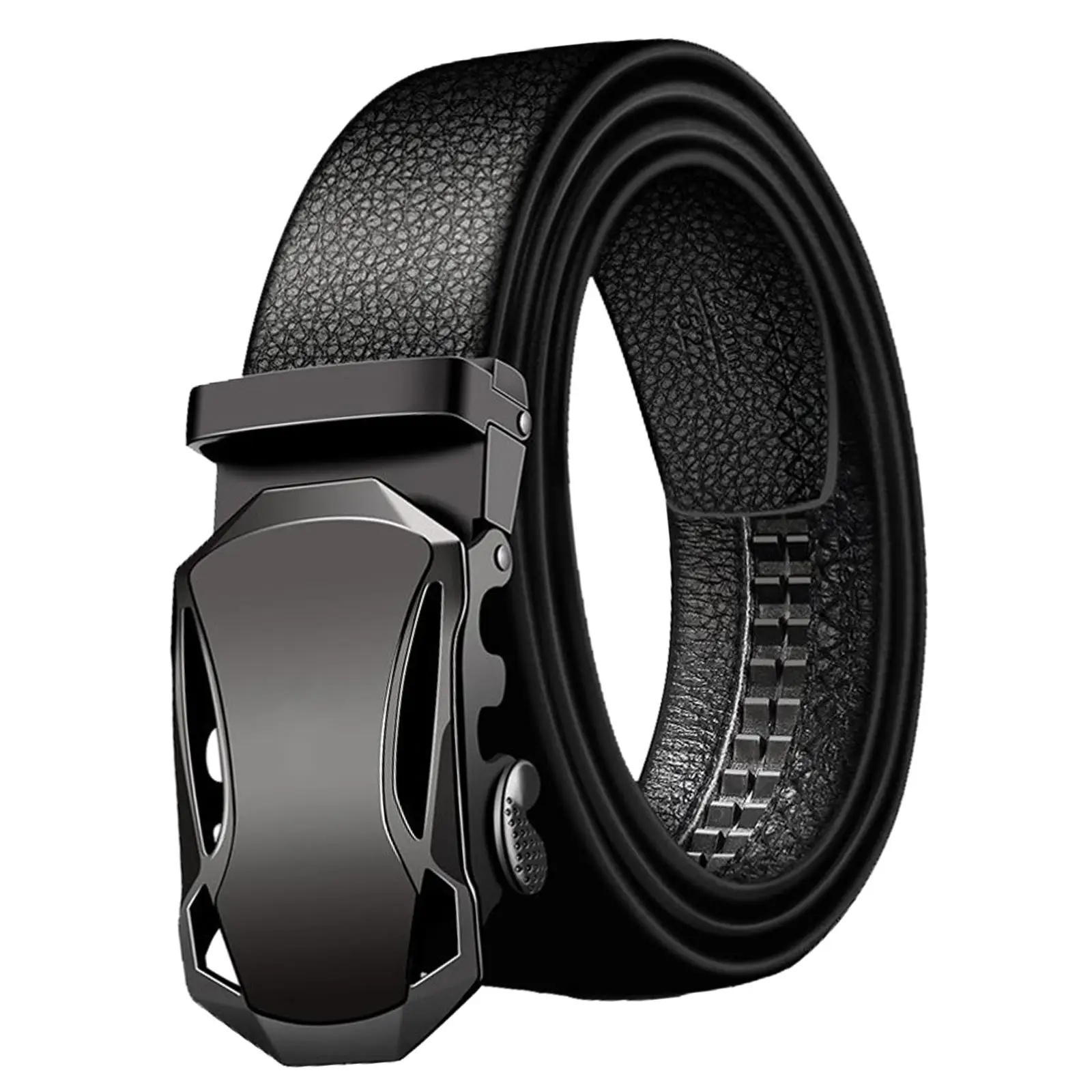 3x حزام رجالي فستان رسمي حزام منزلق بإبزيم تلقائي حزام سقاطة لبدلة العمل هدية رجالية