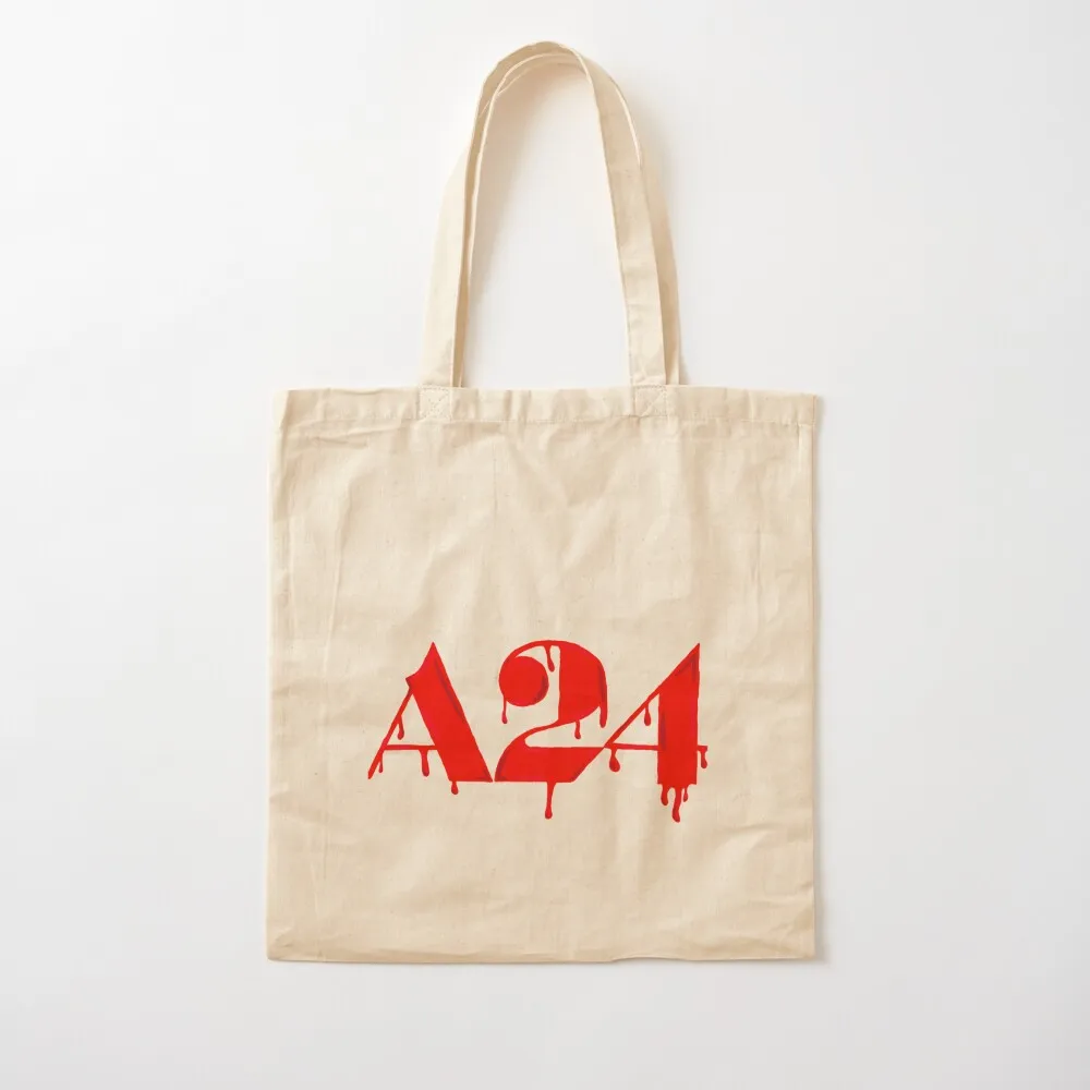 

A24 Sticker Tote Bag Shopper bag tote bag screen Lady shopper women canvas Canvas Tote