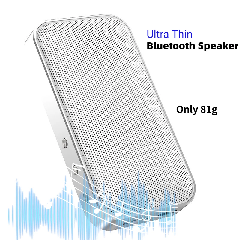 

BT209 Ультратонкий Bluetooth-динамик, беспроводной портативный портативный маленький электронный подарок для путешествий, мини-карманный стерео