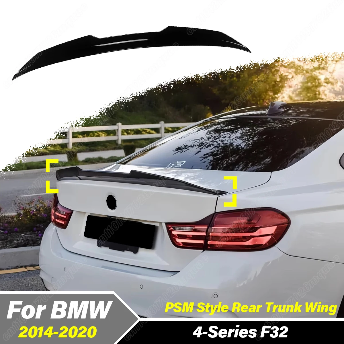 

For BMW 4-Series F32 2014 2015 2016 2017 2018 2019 2020 Car Rear Roof Lid Tail Rear Trunk Wing Lip Spoiler Exterior Accessories