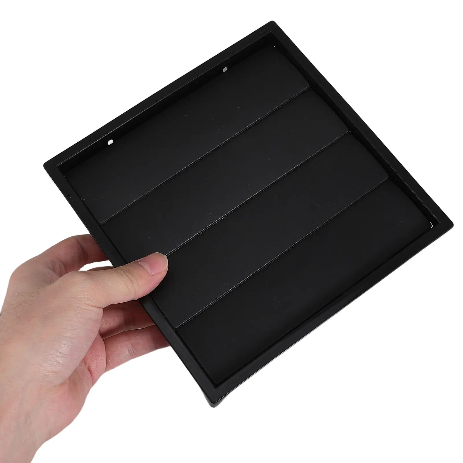 ABS Square Louver Vent Cover Plastic Wall Mesh 3.94 Vent Opening 5.51 Central Ac Exhaust Fan Cover Grille Attic Ventilation