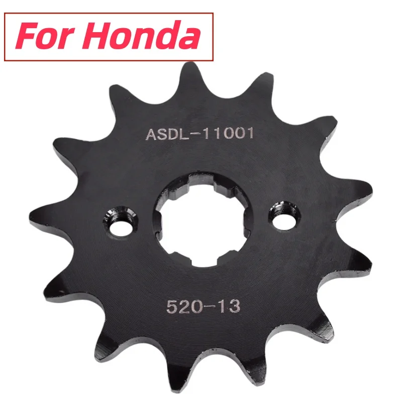 Piñón Delantero 520 13T para Honda CRF150 CRF230 CRM125 XR250 NSR125 CBX250 XL250 XR250 CRF 150 230 CRM NSR 125 XR CBX XL XR 250