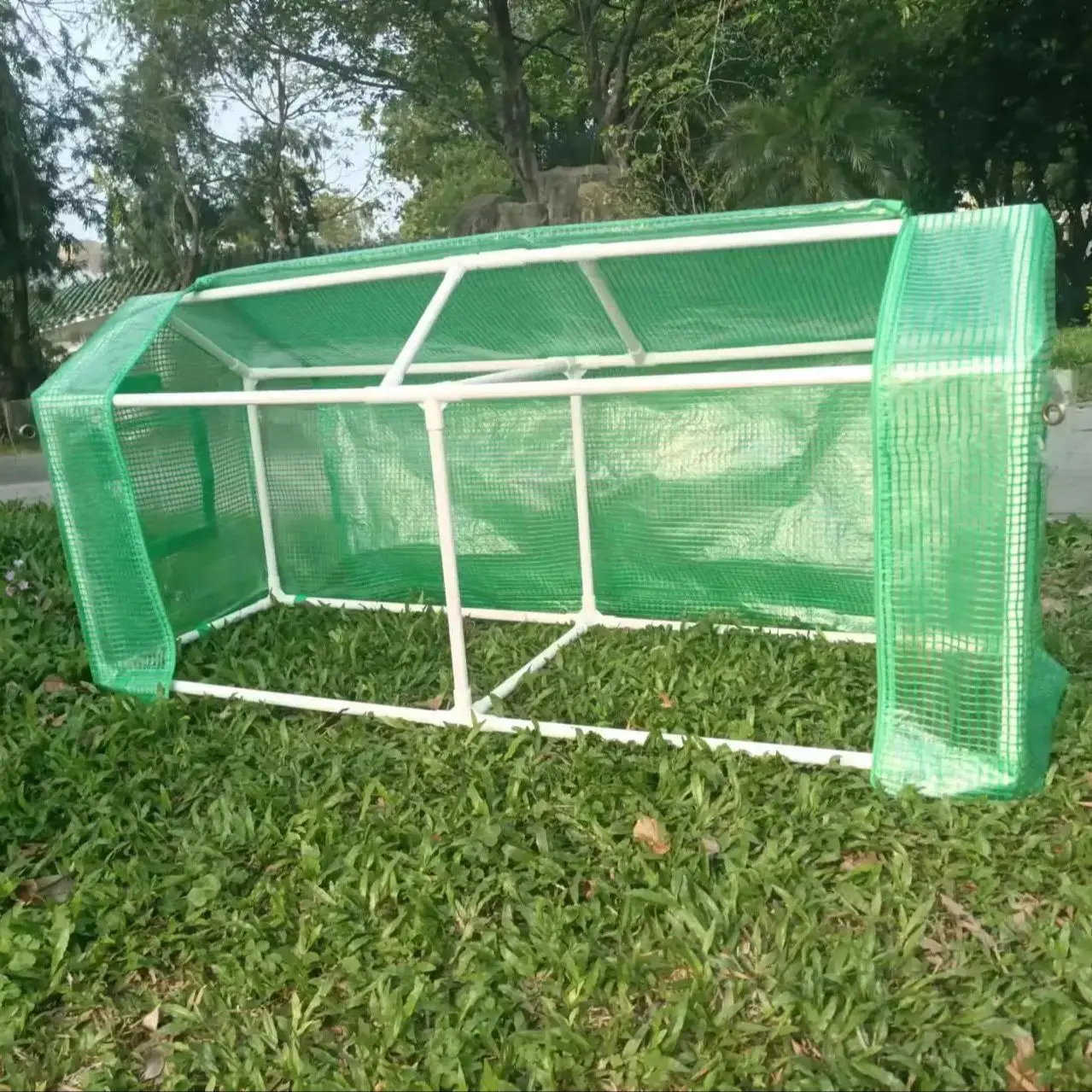 Outdoor Crop Shed, Plant Protection Tent with Zipper Doors, Windows, Vegetable Bottom Without Film