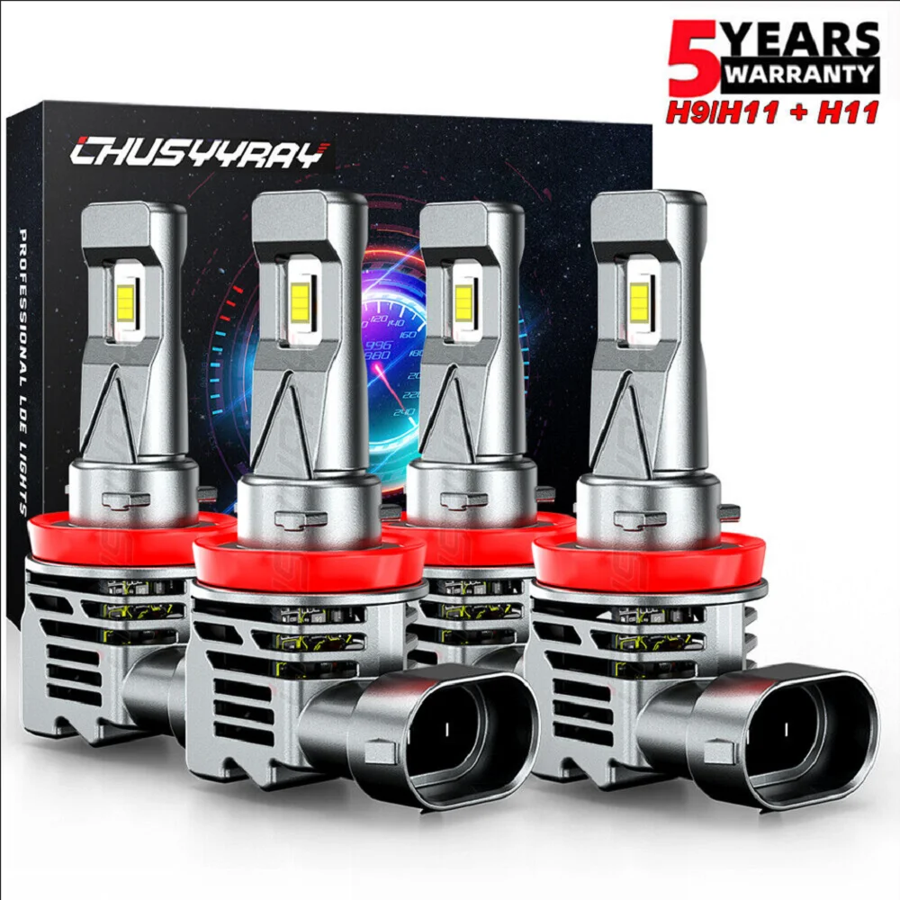 

CHUSYYRAY Car lights 4x H11+H11 LED Headlight Combo High Low Beam Bulbs FOR Lexus CT 200h 2011-2017 Car accsesories