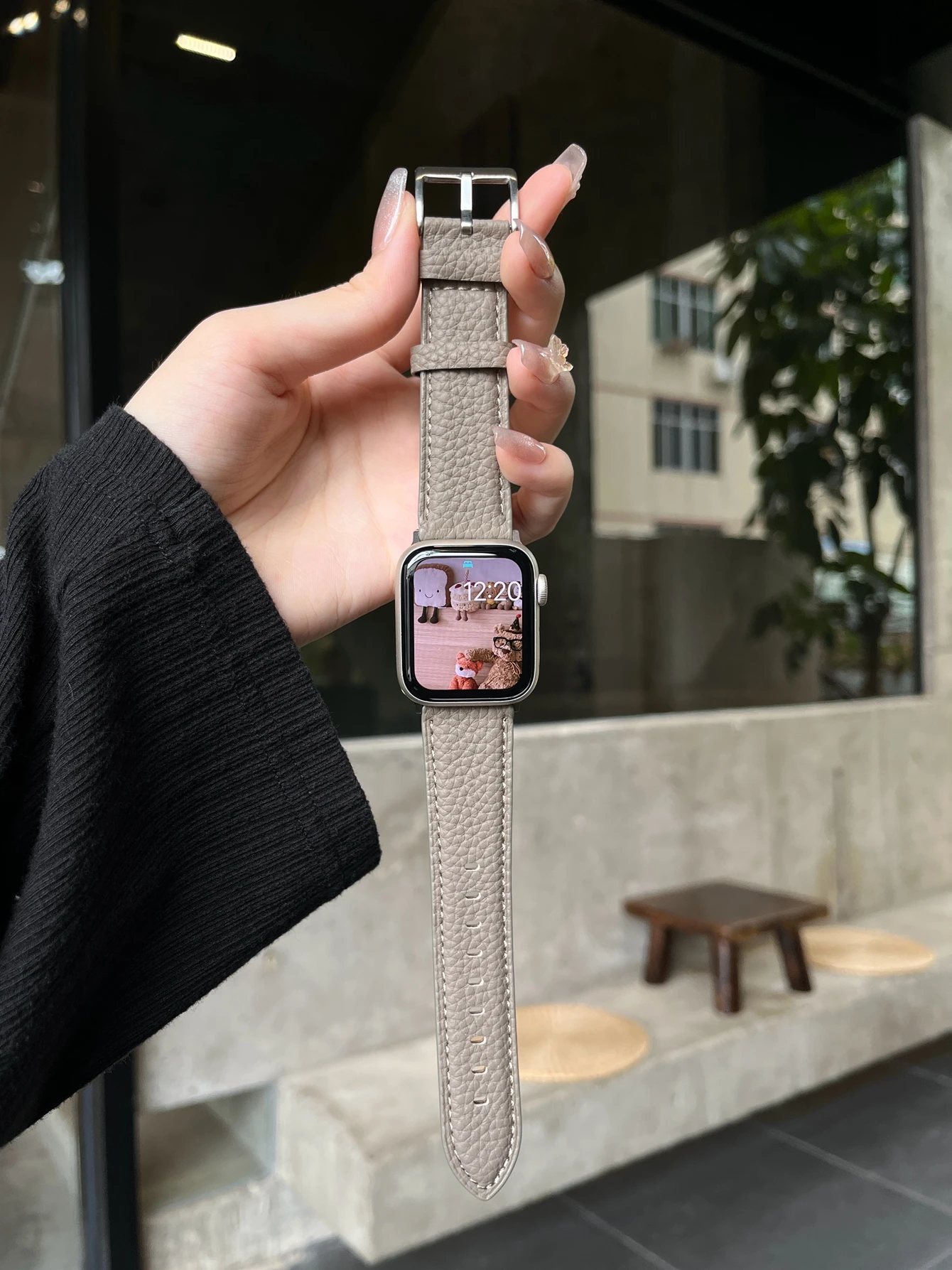 Leather loop Correa For Apple Watch band 10/9/8/7/6/5/4/3/2/1 SE 38mm 40mm 41mm 42mm 44mm 45mm 46mm 49mm Strap