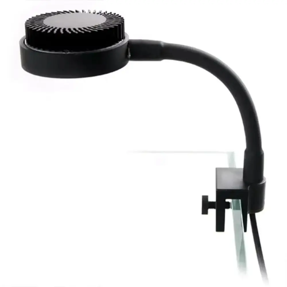 Adjustable Zoom Mini Clip-on Aquarium Lamp 3 Color Modes 360 Degree Rotation Fish Tank Clip Lamp Energy Saving Timing Dimming