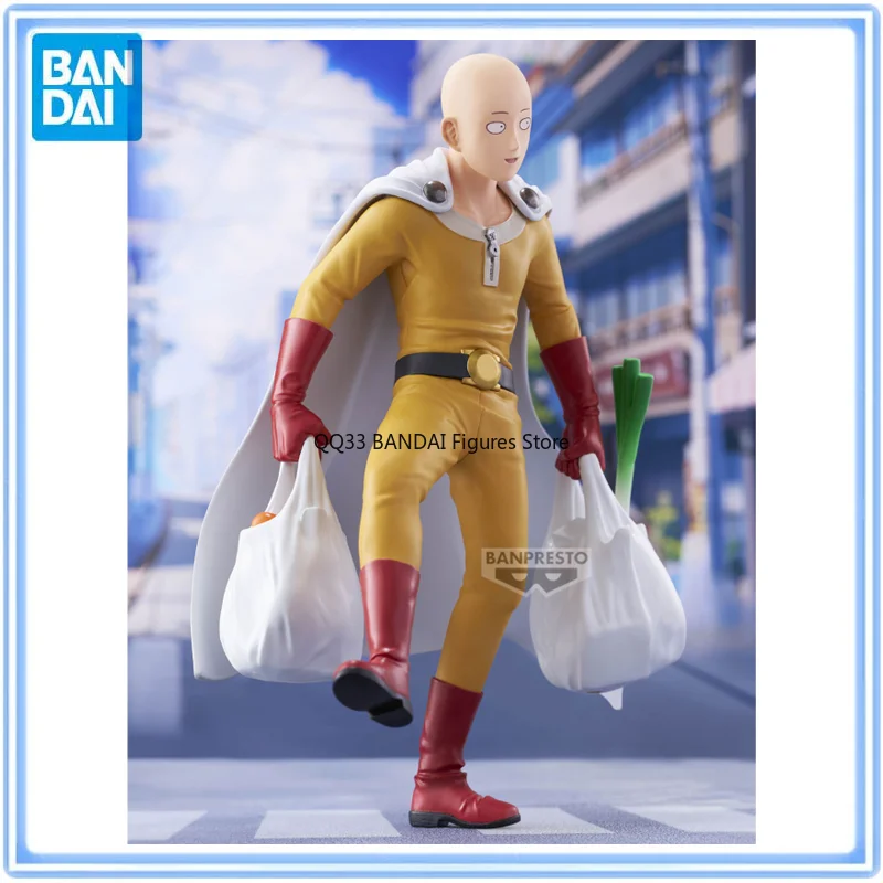 

BANDAI Original ONE PUNCH-MAN Saitama Shopping One Punch Life Action Figures Model Collectibles Desktop Ornaments