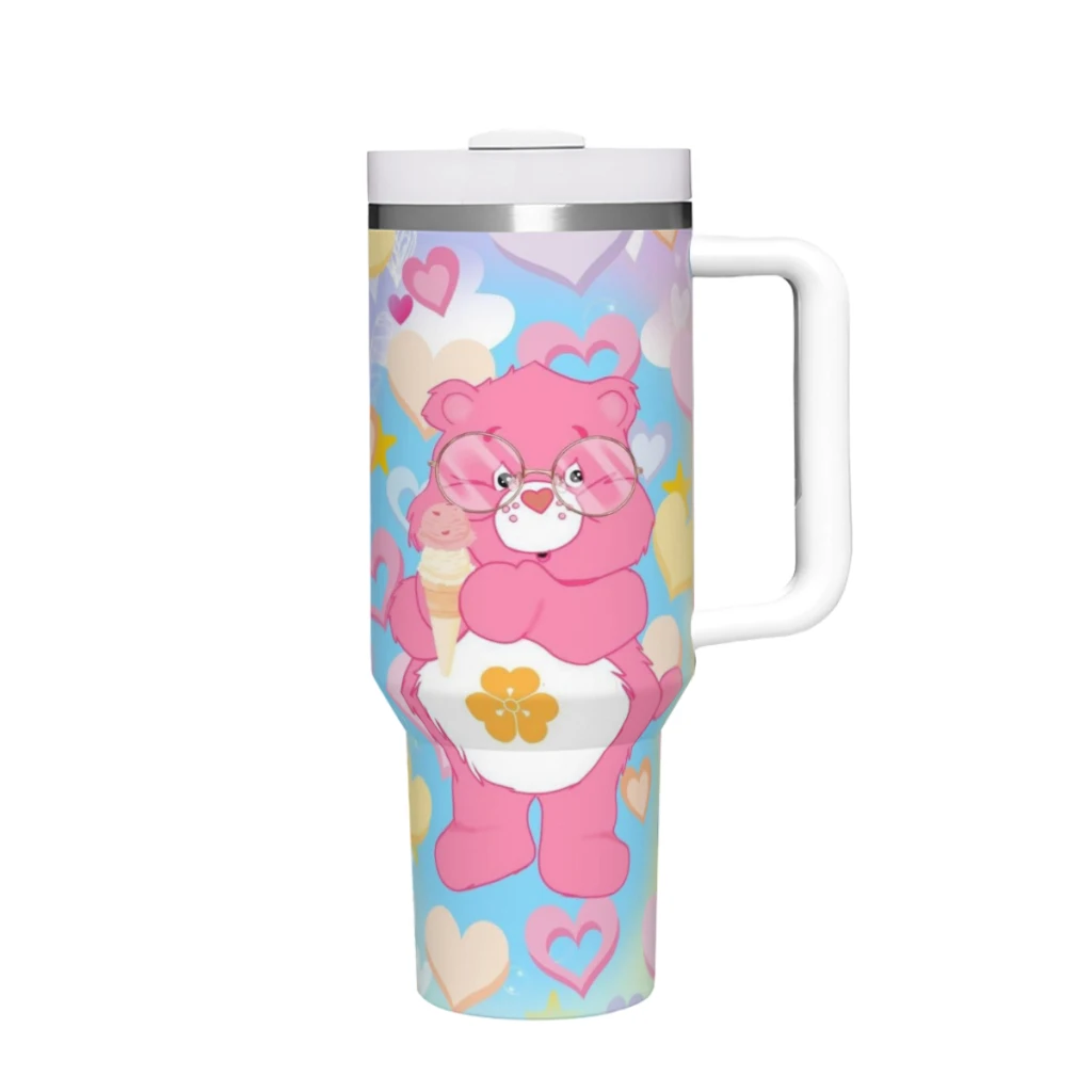 

Care Bears 40 Oz Ultimate Tumbler with Handle and Straw Vacuum Insulated Tumbler