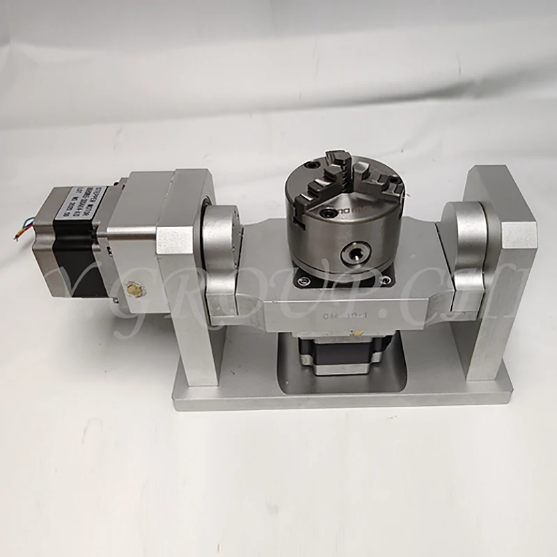 LY Harmonic 4th and 5th Axes with 100mm Chucks, Dividing Head, 10:1 Harmonic Reducer, A/B/C Axis, No Rotation Error for Engraver