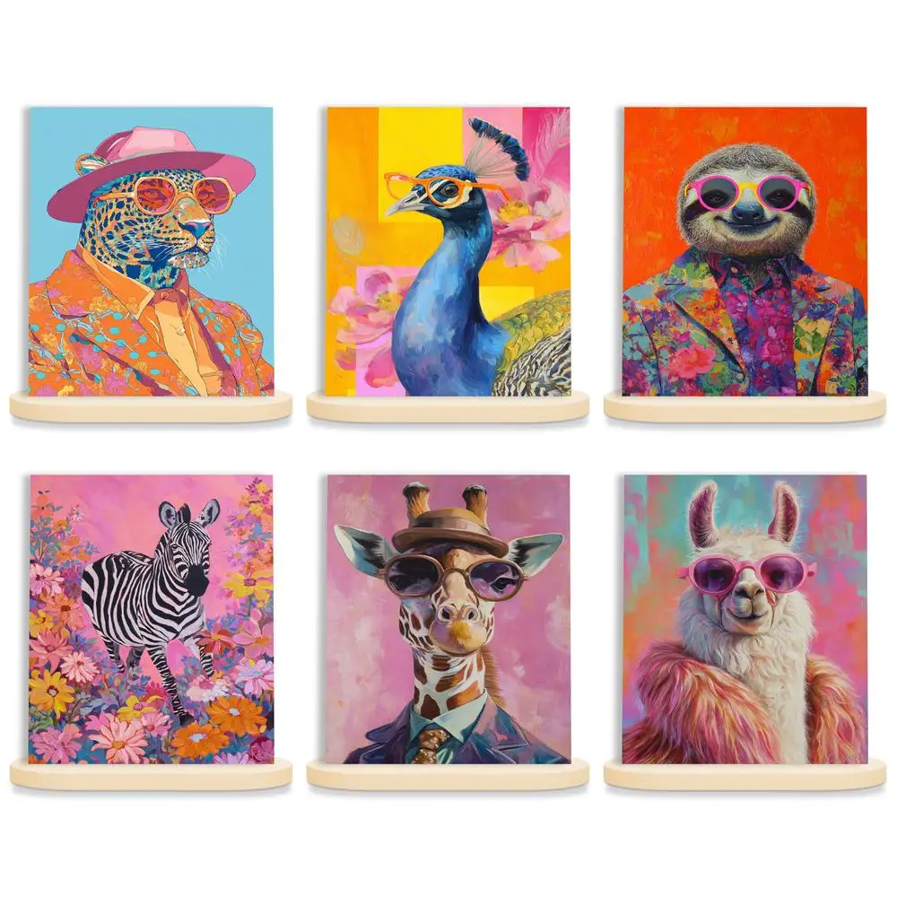 GATYZTORY Painting By Number Adults Kill Time Watercolors Diy Crafts Abstract Painted Animals Home Decor Color Markers Pictures